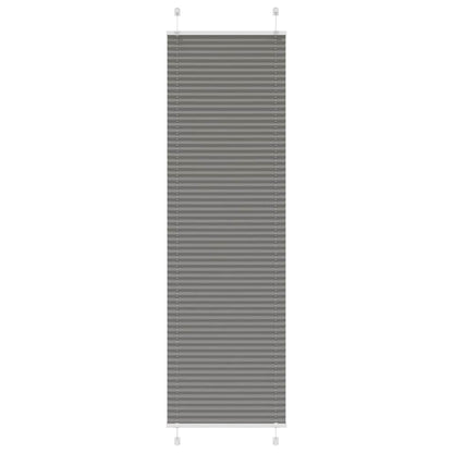 Plissee Anthrazit 60x200 cm Stoffbreite 59,4 cm Polyester