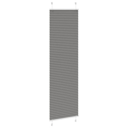 Plissee Anthrazit 60x200 cm Stoffbreite 59,4 cm Polyester