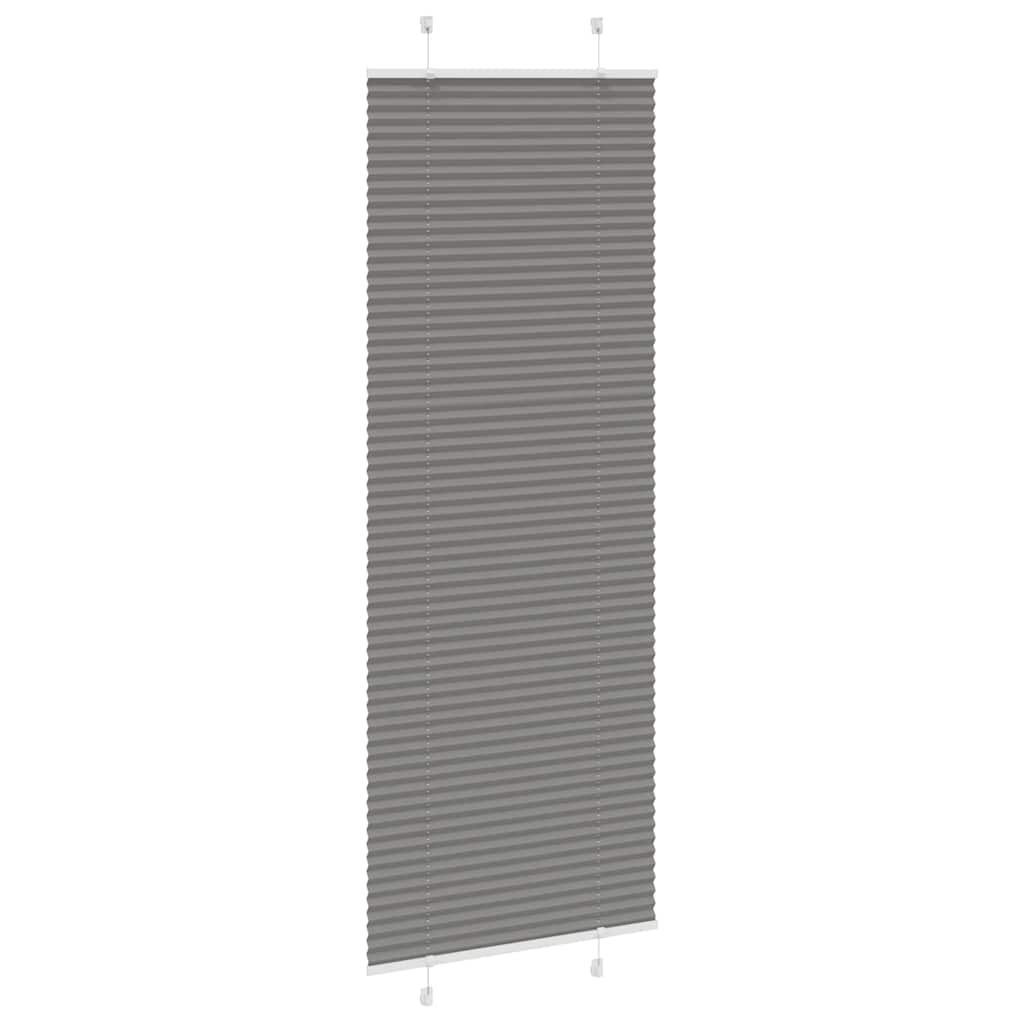 Plissee Anthrazit 70x200 cm Stoffbreite 69,4 cm Polyester