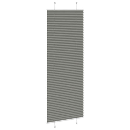 Plissee Anthrazit 70x200 cm Stoffbreite 69,4 cm Polyester