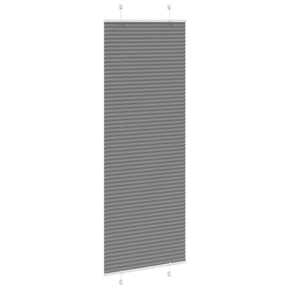Plissee Anthrazit 75x200 cm Stoffbreite 74,4 cm Polyester