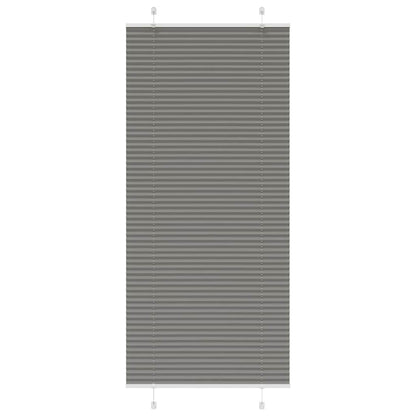 Plissee Anthrazit 90x200 cm Stoffbreite 89,4 cm Polyester