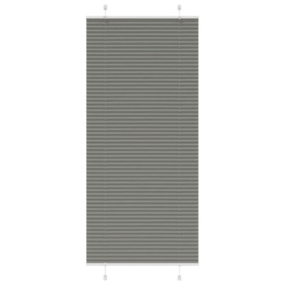 Plissee Anthrazit 100x200 cm Stoffbreite 99,4 cm Polyester