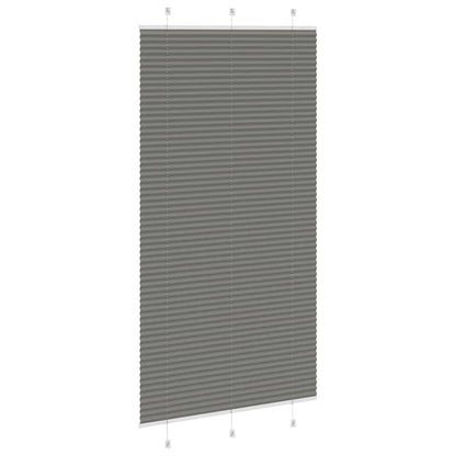Plissee Anthrazit 105x200 cm Stoffbreite 104,4 cm Polyester