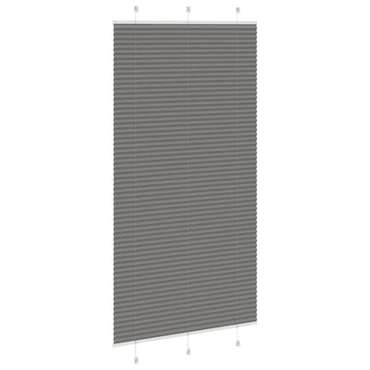 Plissee Anthrazit 110x200 cm Stoffbreite 109,4 cm Polyester