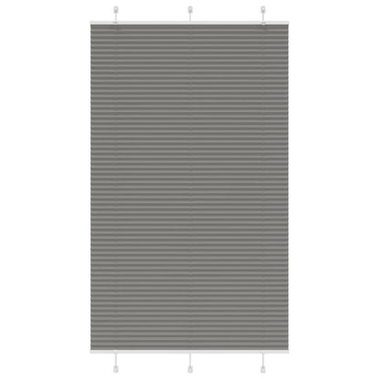 Plissee Anthrazit 115x200 cm Stoffbreite 114,4 cm Polyester