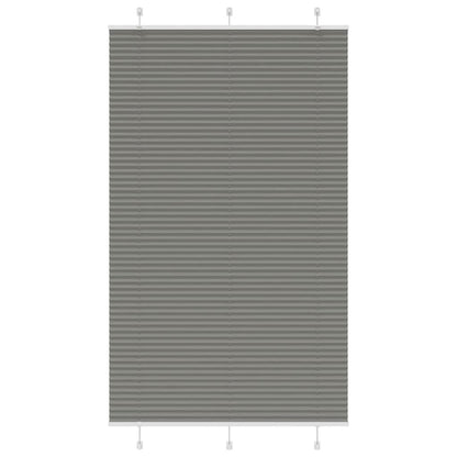 Plissee Anthrazit 120x200 cm Stoffbreite 119,4 cm Polyester