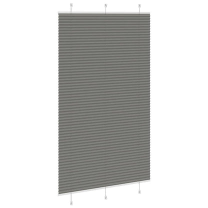 Plissee Anthrazit 120x200 cm Stoffbreite 119,4 cm Polyester