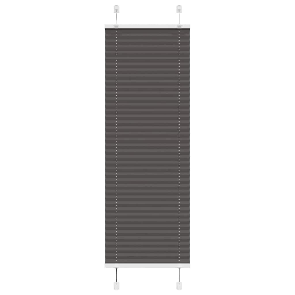 Plissee Schwarz 45x100 cm Stoffbreite 44,4 cm Polyester