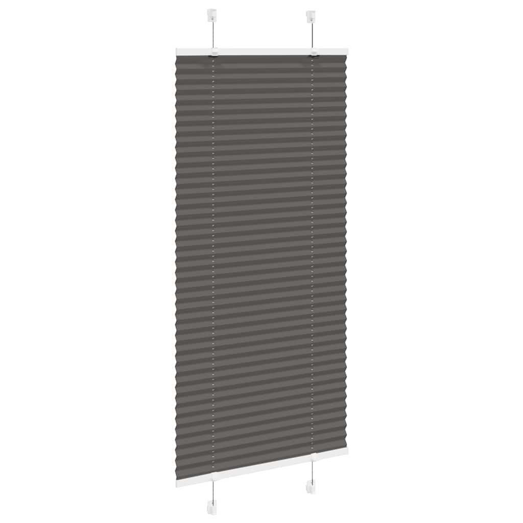 Plissee Schwarz 55x100 cm Stoffbreite 54,4 cm Polyester