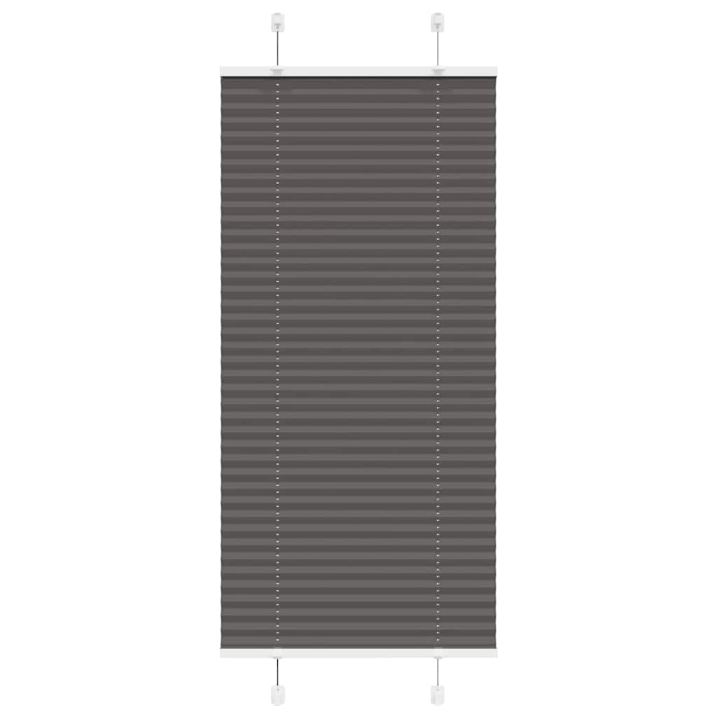 Plissee Schwarz 65x100 cm Stoffbreite 64,4 cm Polyester