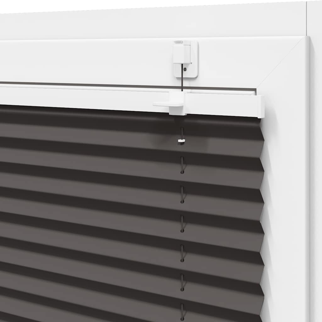Plissee Schwarz 70x100 cm Stoffbreite 69,4 cm Polyester