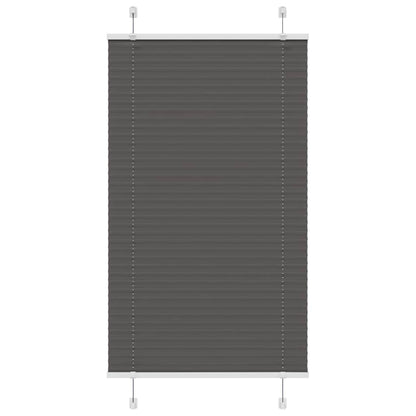 Plissee Schwarz 75x100 cm Stoffbreite 74,4 cm Polyester