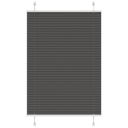 Plissee Schwarz 95x100 cm Stoffbreite 94,4 cm Polyester