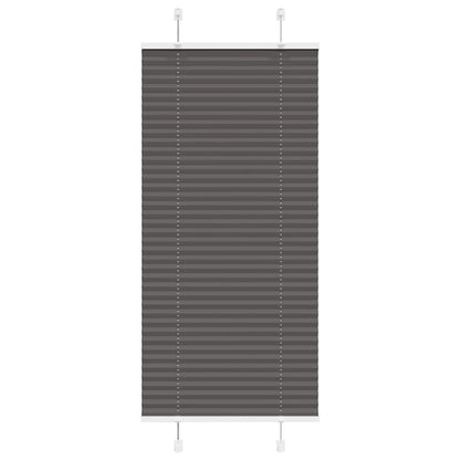 Plissee Schwarz 55x150 cm Stoffbreite 54,4 cm Polyester