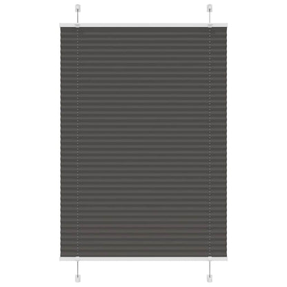 Plissee Schwarz 90x150 cm Stoffbreite 89,4 cm Polyester