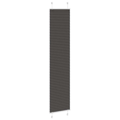 Plissee Schwarz 45x200 cm Stoffbreite 44,4 cm Polyester