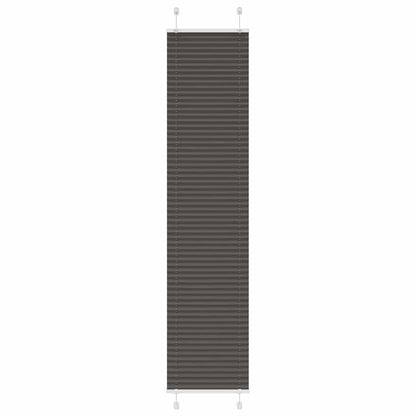 Plissee Schwarz 50x200 cm Stoffbreite 49,4 cm Polyester