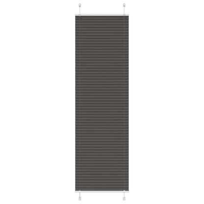 Plissee Schwarz 60x200 cm Stoffbreite 59,4 cm Polyester