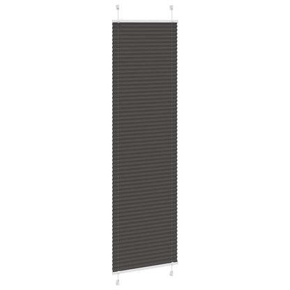 Plissee Schwarz 60x200 cm Stoffbreite 59,4 cm Polyester