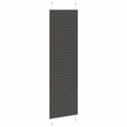 Plissee Schwarz 60x200 cm Stoffbreite 59,4 cm Polyester