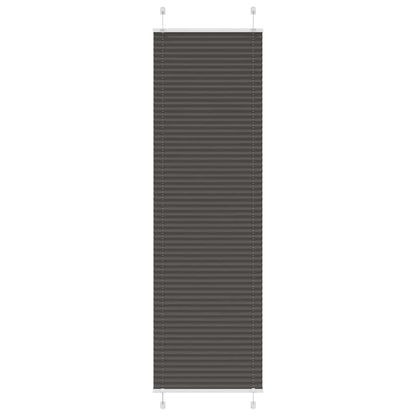 Plissee Schwarz 65x200 cm Stoffbreite 64,4 cm Polyester