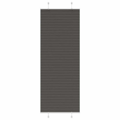 Plissee Schwarz 75x200 cm Stoffbreite 74,4 cm Polyester