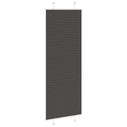 Plissee Schwarz 75x200 cm Stoffbreite 74,4 cm Polyester