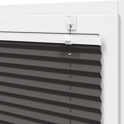 Plissee Schwarz 105x200 cm Stoffbreite 104,4 cm Polyester