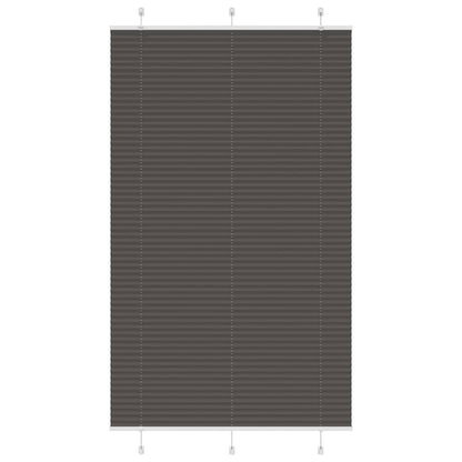 Plissee Schwarz 115x200 cm Stoffbreite 114,4 cm Polyester