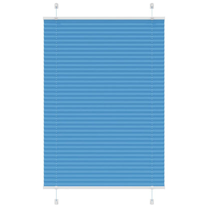 Plissee Blau 95x100 cm Stoffbreite 94,4 cm Polyester