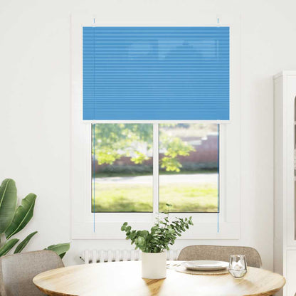Plissee Blau 95x100 cm Stoffbreite 94,4 cm Polyester