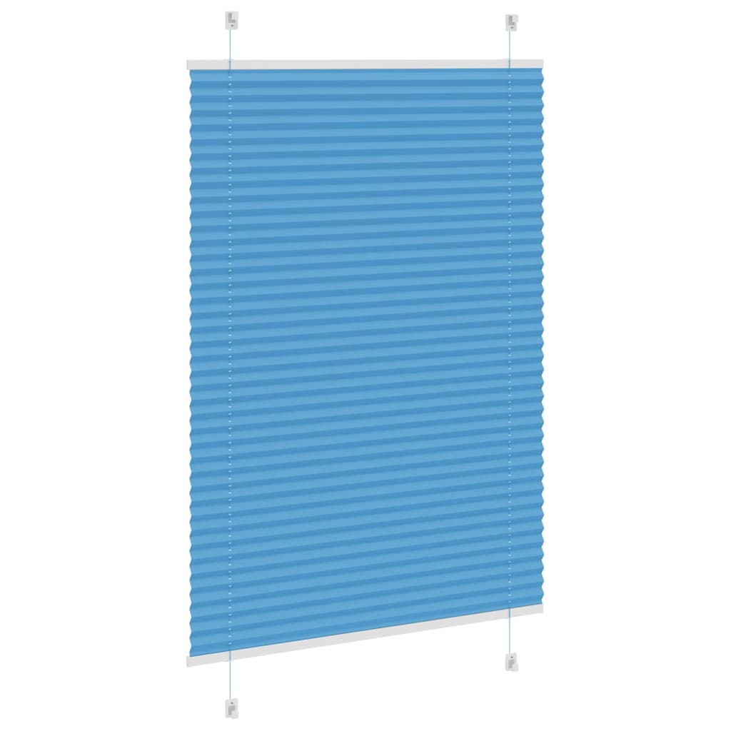 Plissee Blau 100x100 cm Stoffbreite 99,4 cm Polyester