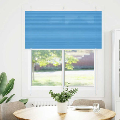 Plissee Blau 115x150 cm Stoffbreite 114,4 cm Polyester