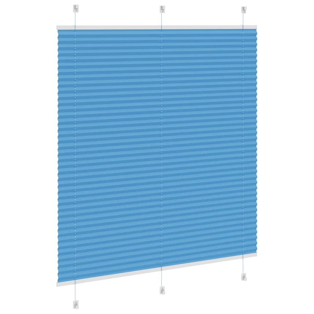 Plissee Blau 115x150 cm Stoffbreite 114,4 cm Polyester