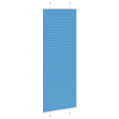 Plissee Blau 80x200 cm Stoffbreite 79,4 cm Polyester