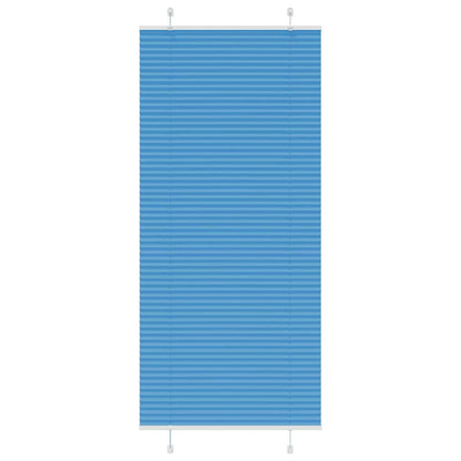 Plissee Blau 95x200 cm Stoffbreite 94,4 cm Polyester