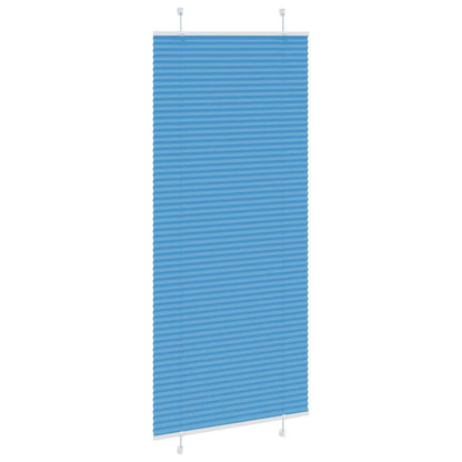 Plissee Blau 95x200 cm Stoffbreite 94,4 cm Polyester