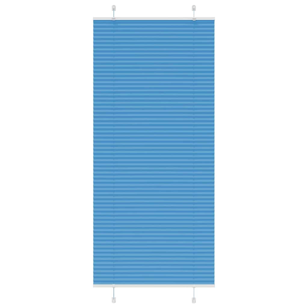 Plissee Blau 100x200 cm Stoffbreite 99,4 cm Polyester