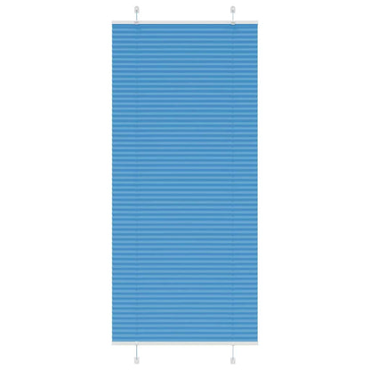 Plissee Blau 100x200 cm Stoffbreite 99,4 cm Polyester