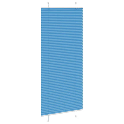 Plissee Blau 100x200 cm Stoffbreite 99,4 cm Polyester