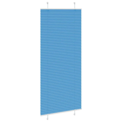 Plissee Blau 100x200 cm Stoffbreite 99,4 cm Polyester