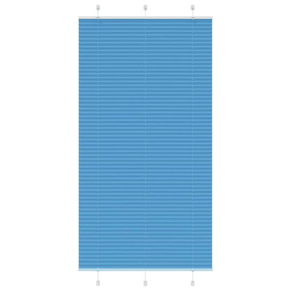 Plissee Blau 110x200 cm Stoffbreite 109,4 cm Polyester