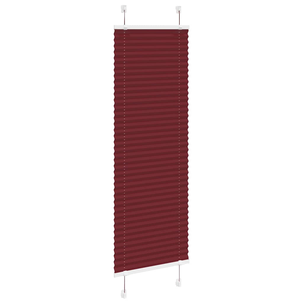 Plissee Bordeauxrot 40x100 cm Stoffbreite 39,4 cm Polyester