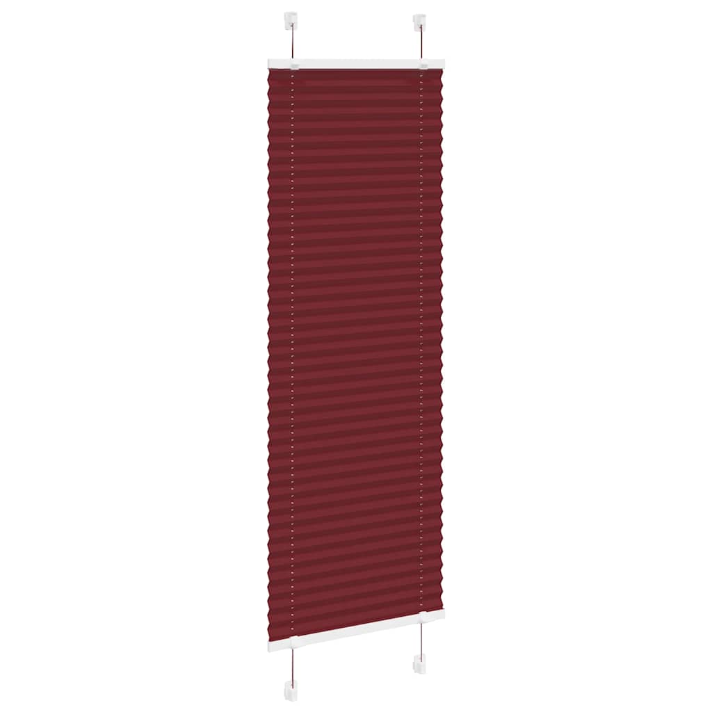 Plissee Bordeauxrot 50x100 cm Stoffbreite 49,4 cm Polyester