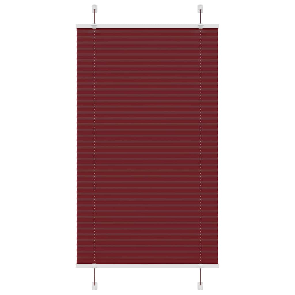 Plissee Bordeauxrot 70x100 cm Stoffbreite 69,4 cm Polyester