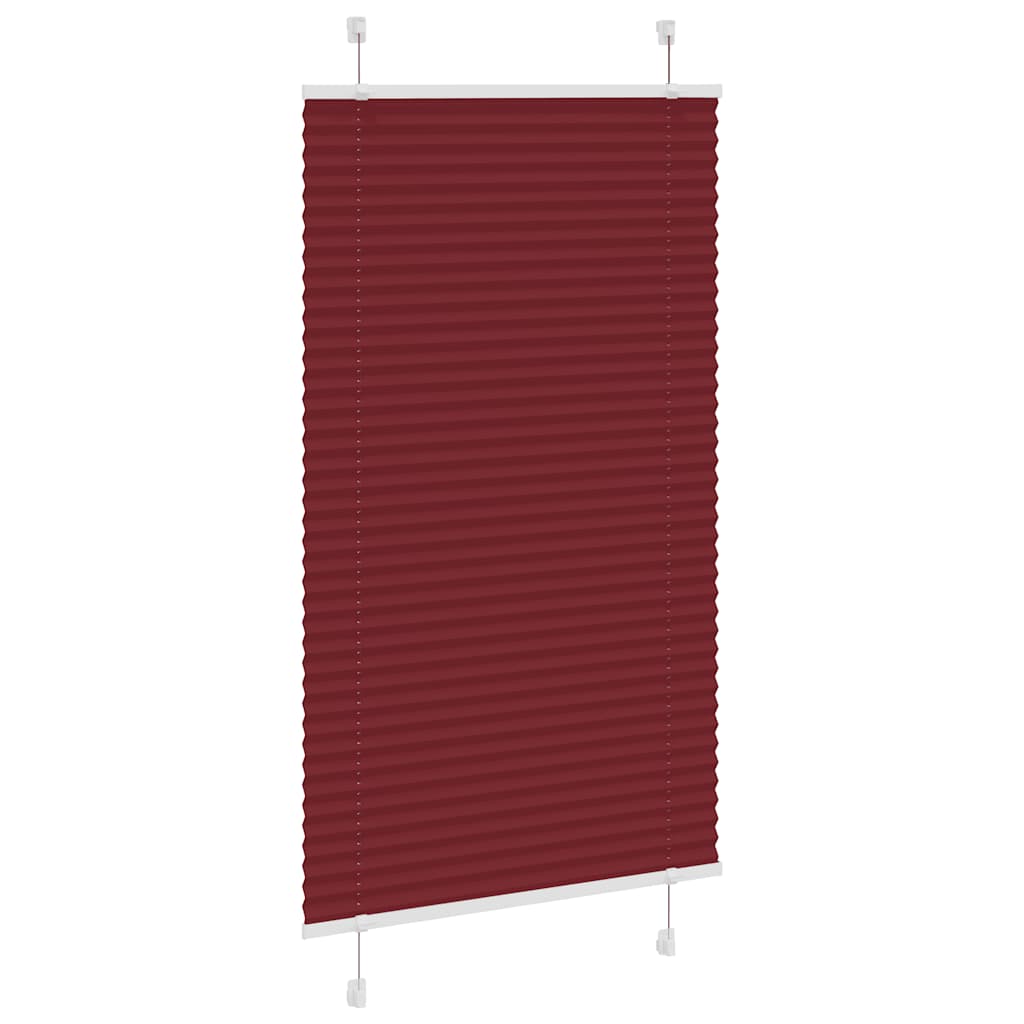 Plissee Bordeauxrot 70x100 cm Stoffbreite 69,4 cm Polyester