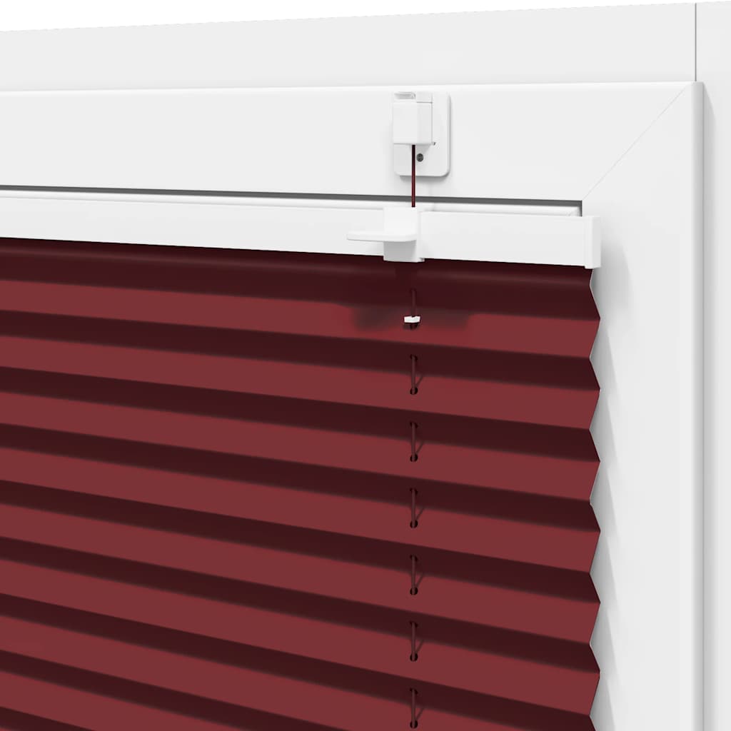 Plissee Bordeauxrot 70x100 cm Stoffbreite 69,4 cm Polyester