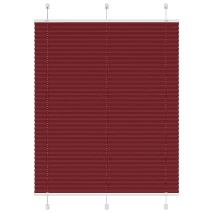 Plissee Bordeauxrot 105x100 cm Stoffbreite 104,4 cm Polyester