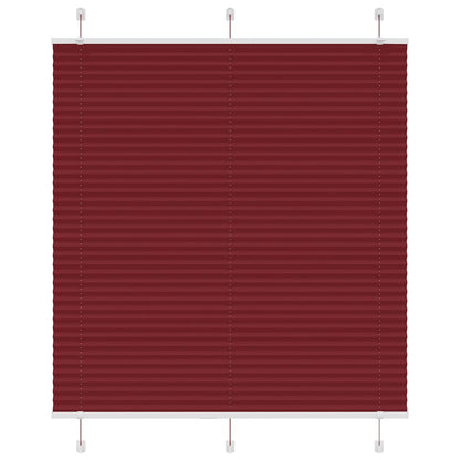 Plissee Bordeauxrot 120x100 cm Stoffbreite 119,4 cm Polyester